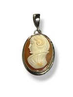 Colgante Mandile 1922 Mujer Cammei  in Plata Conchiglia 2MCICM227.3